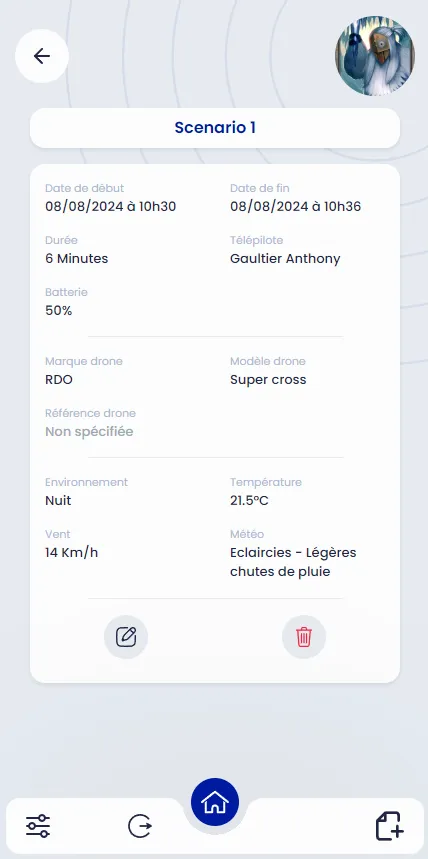 Capture d'écran du projet