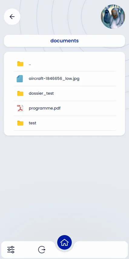 Capture d'écran du projet